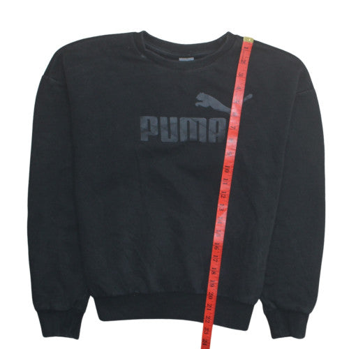 Womens UK Size M Puma Black Pullover Sweatshirt