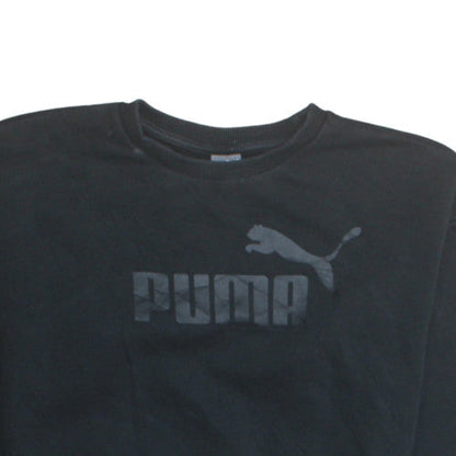 Womens UK Size M Puma Black Pullover Sweatshirt