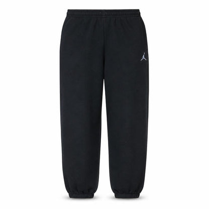 Front view of Jordan boys’ black fleece sweatpants 10 years regular fit activewear