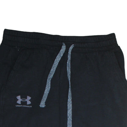Under Armour Men's Black Fleece Jogger Sweatpants M Relaxed Fit
