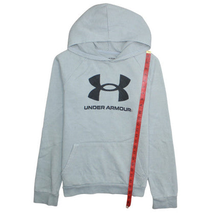 Under Armour Boys Grey ColdGear Hoodie VXL Pullover Fleece Sweatshirt