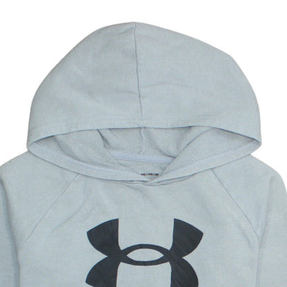 Under Armour Boys Grey ColdGear Hoodie VXL Pullover Fleece Sweatshirt