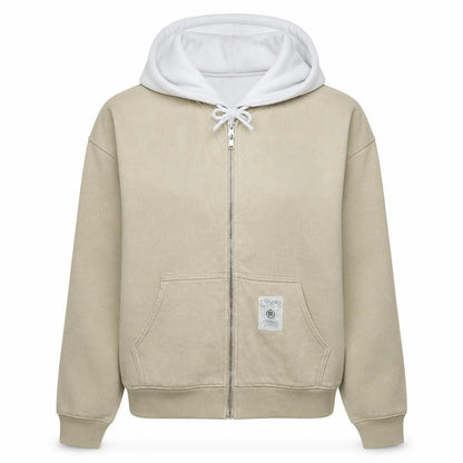 Womens UK Size S Levi's Beige Full Zip Hoodie