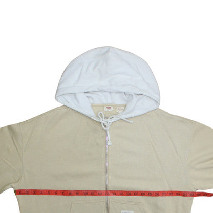 Womens UK Size S Levi's Beige Full Zip Hoodie