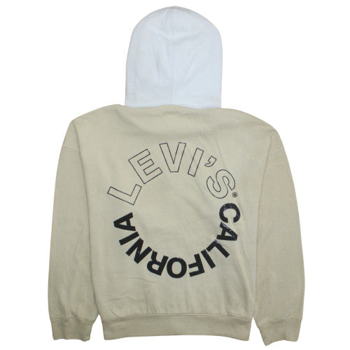 Womens UK Size S Levi's Beige Full Zip Hoodie