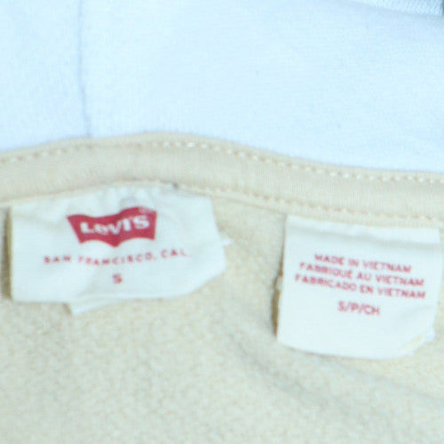 Womens UK Size S Levi's Beige Full Zip Hoodie