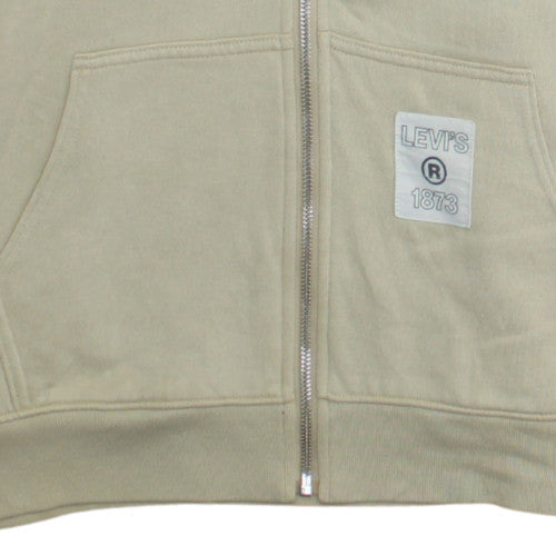 Womens UK Size S Levi's Beige Full Zip Hoodie