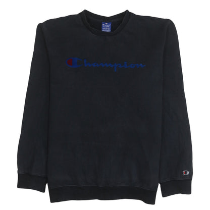 Mens UK Size XL Champion Black Pullover Sweatshirt
