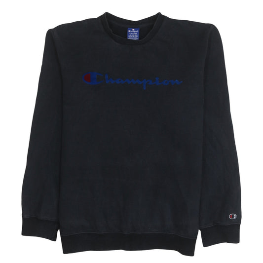 Mens UK Size XL Champion Black Pullover Sweatshirt
