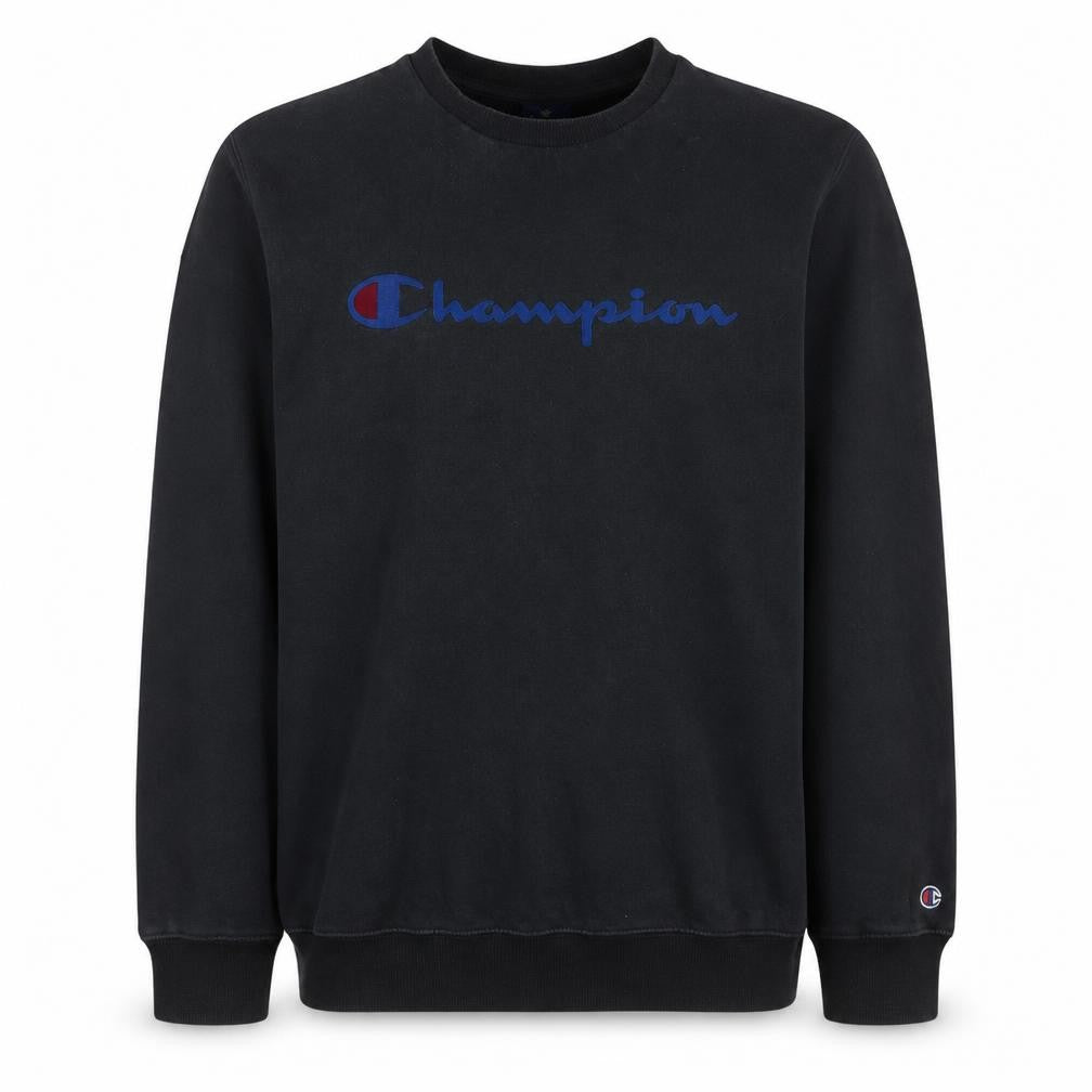 Mens UK Size XL Champion Black Pullover Sweatshirt