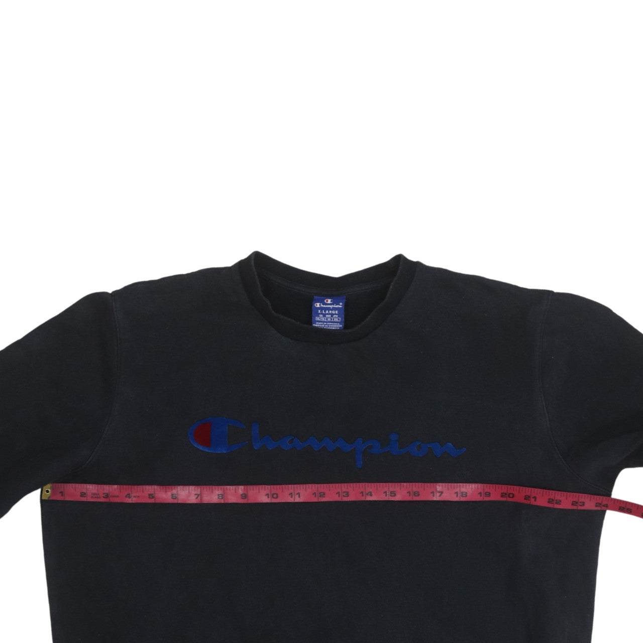 Mens UK Size XL Champion Black Pullover Sweatshirt