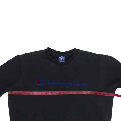 Mens UK Size XL Champion Black Pullover Sweatshirt