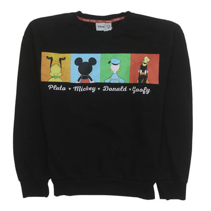 Womens UK Size S Disney Black Pullover Sweatshirt