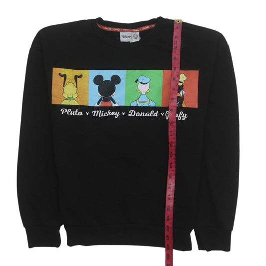 Womens UK Size S Disney Black Pullover Sweatshirt