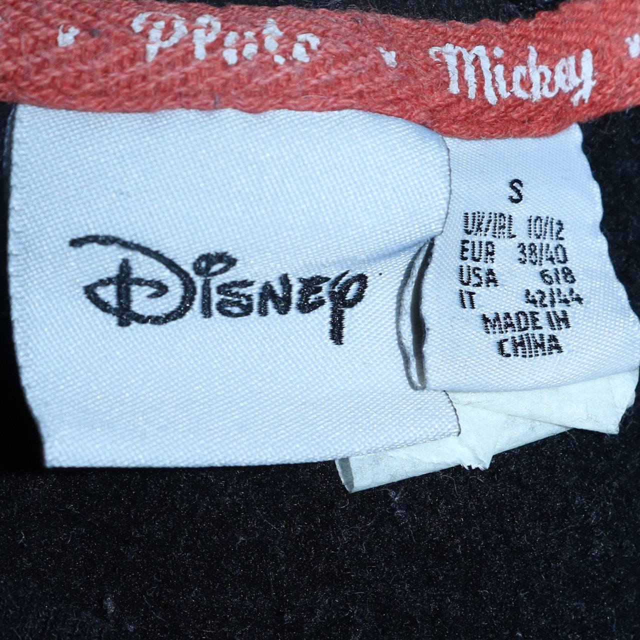 Womens UK Size S Disney Black Pullover Sweatshirt