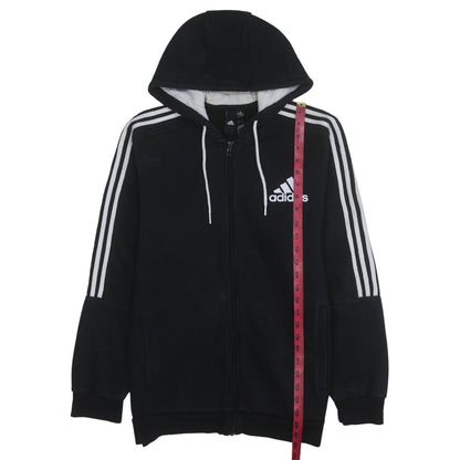 Mens UK Size L Adidas Black Full Zip Hoodie