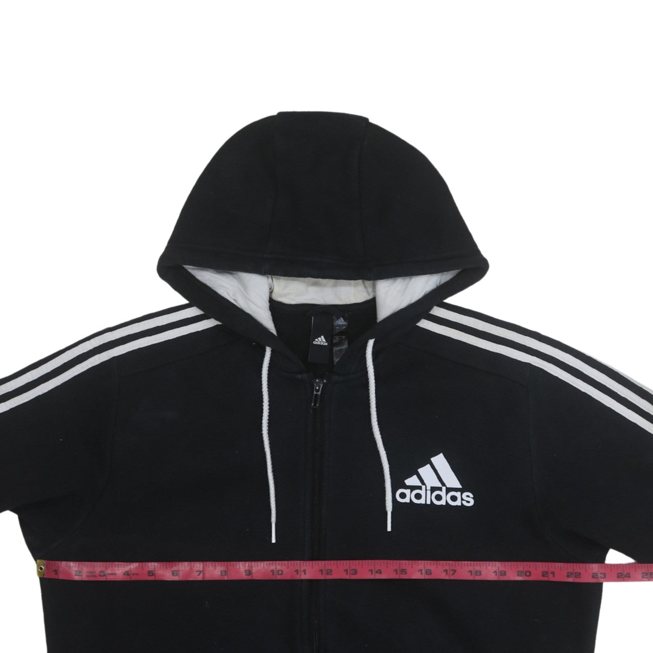 Mens UK Size L Adidas Black Full Zip Hoodie