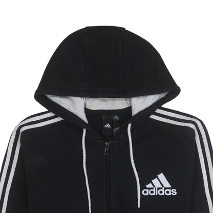 Mens UK Size L Adidas Black Full Zip Hoodie