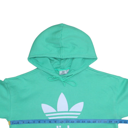 Womens UK Size XS Adidas Green Pullover Hoodie