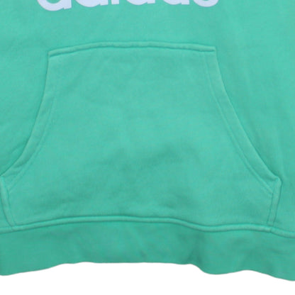 Womens UK Size XS Adidas Green Pullover Hoodie