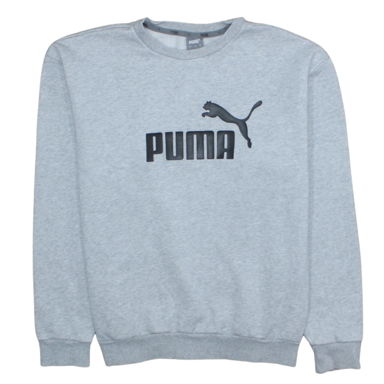 Mens UK Size S Puma Grey Pullover Sweatshirt