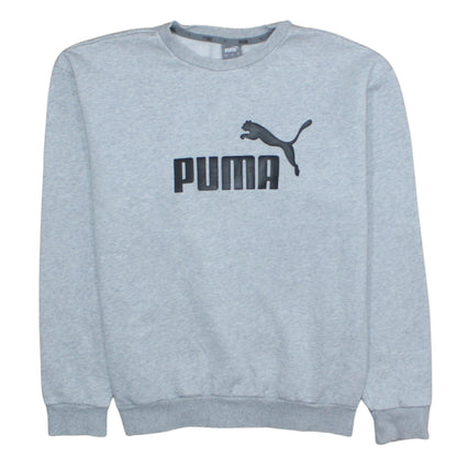 Mens UK Size S Puma Grey Pullover Sweatshirt