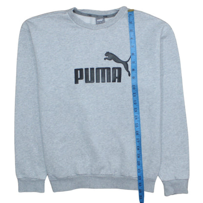 Mens UK Size S Puma Grey Pullover Sweatshirt