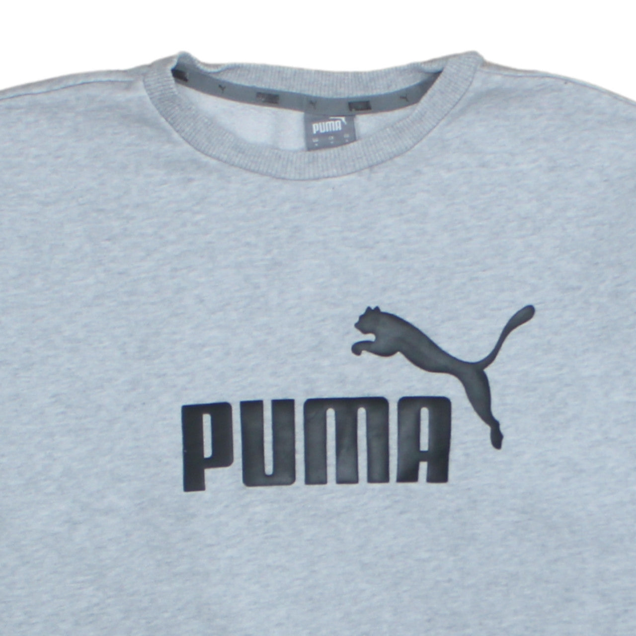 Mens UK Size S Puma Grey Pullover Sweatshirt