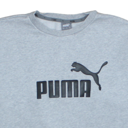 Mens UK Size S Puma Grey Pullover Sweatshirt