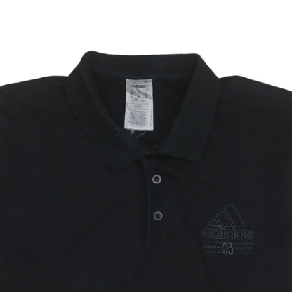 Adidas Men's Black XL Short Sleeve Polo Shirt Classic Fit