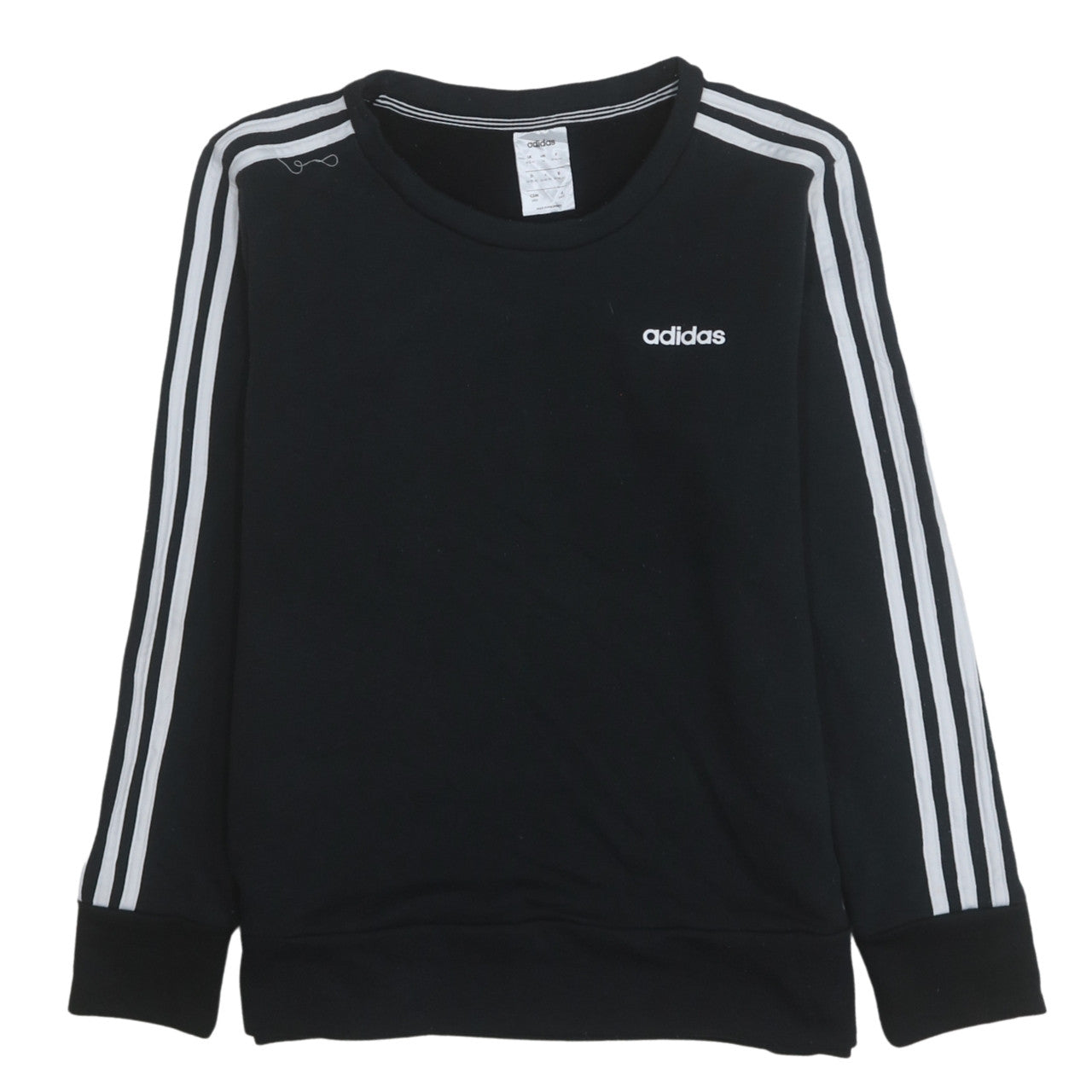 Womens UK Size 12-14 Adidas Black Pullover Sweatshirt
