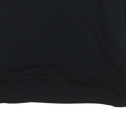 Womens UK Size 12-14 Adidas Black Pullover Sweatshirt