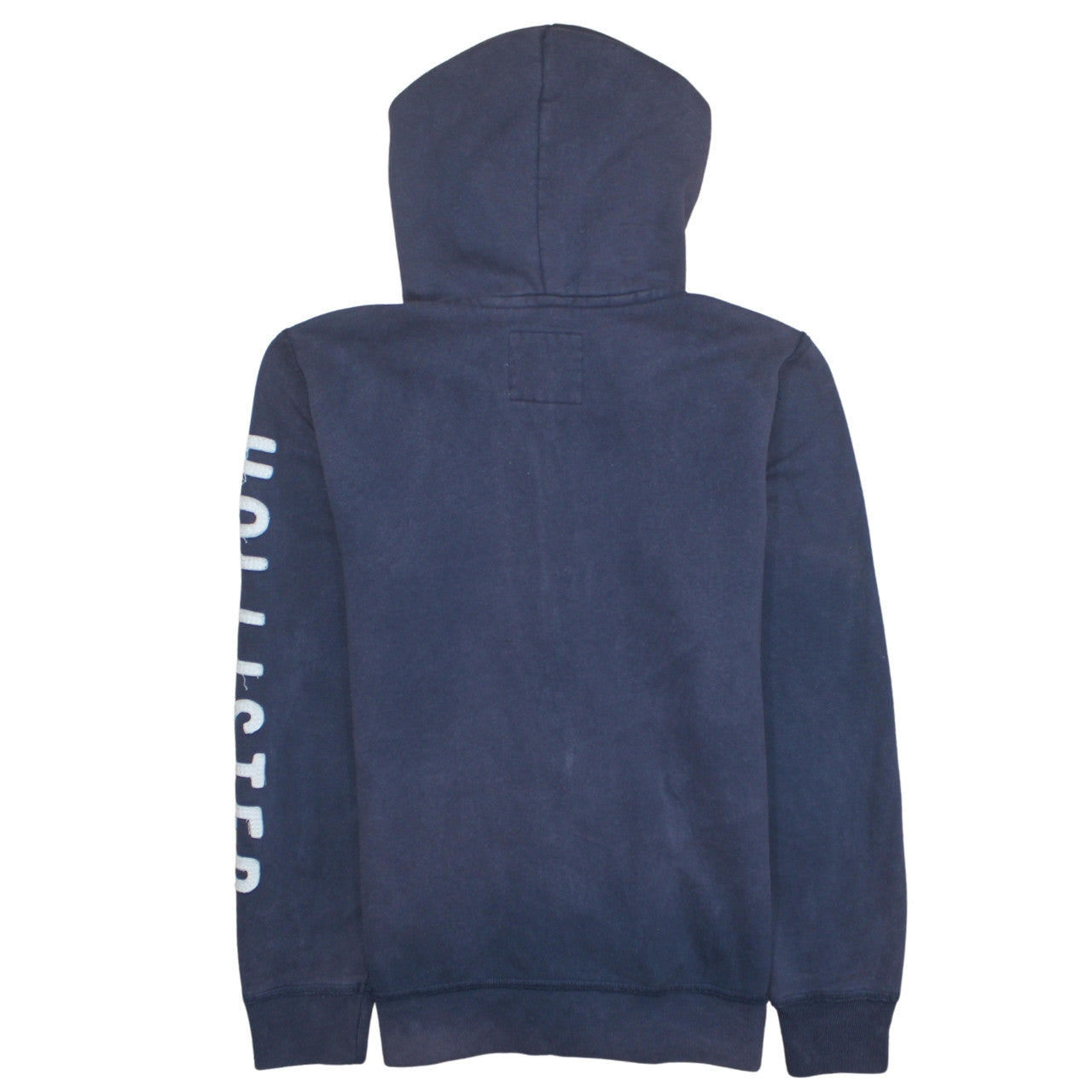 Mens UK Size M Hollister Blue Full Zip Hoodie