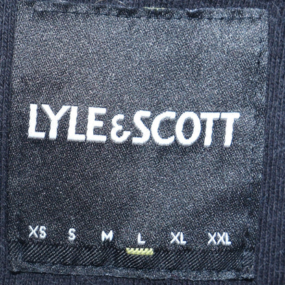 Mens UK Size L Lyle & Scott Black Pullover Hoodie