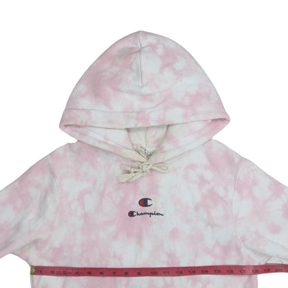 Womens UK Size XS Champion Pink Pullover Hoodie