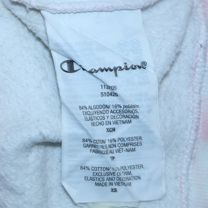 Womens UK Size XS Champion Pink Pullover Hoodie