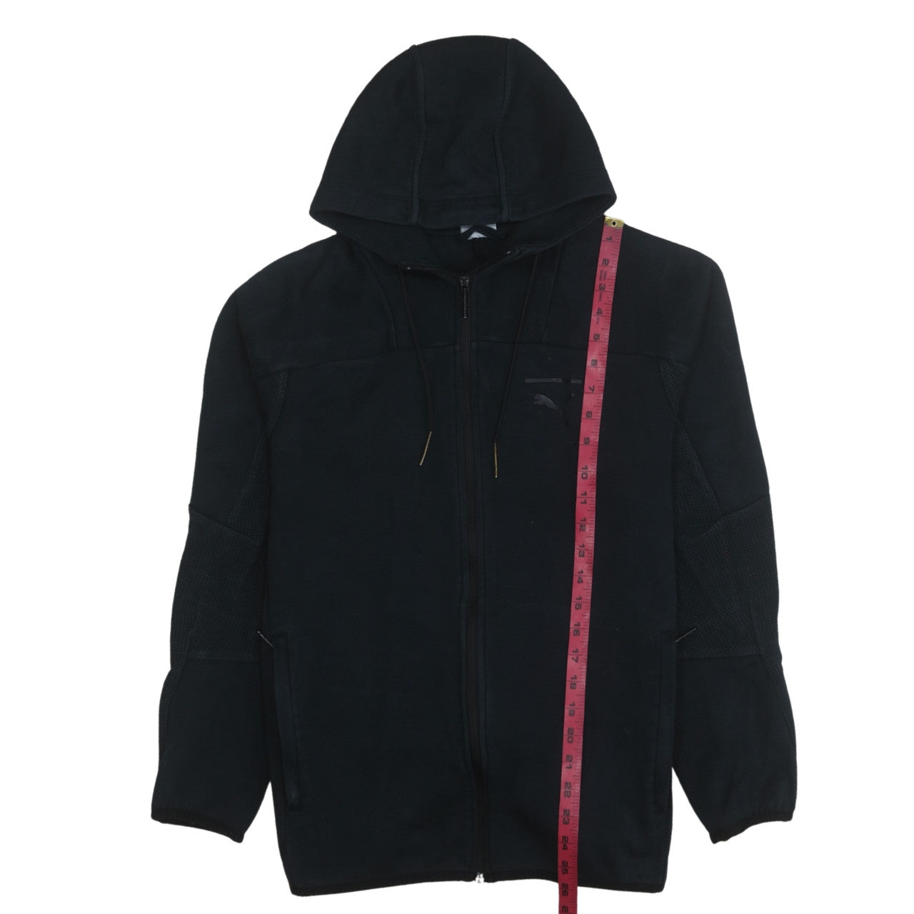 Mens UK Size S Puma Black Full Zip Hoodie