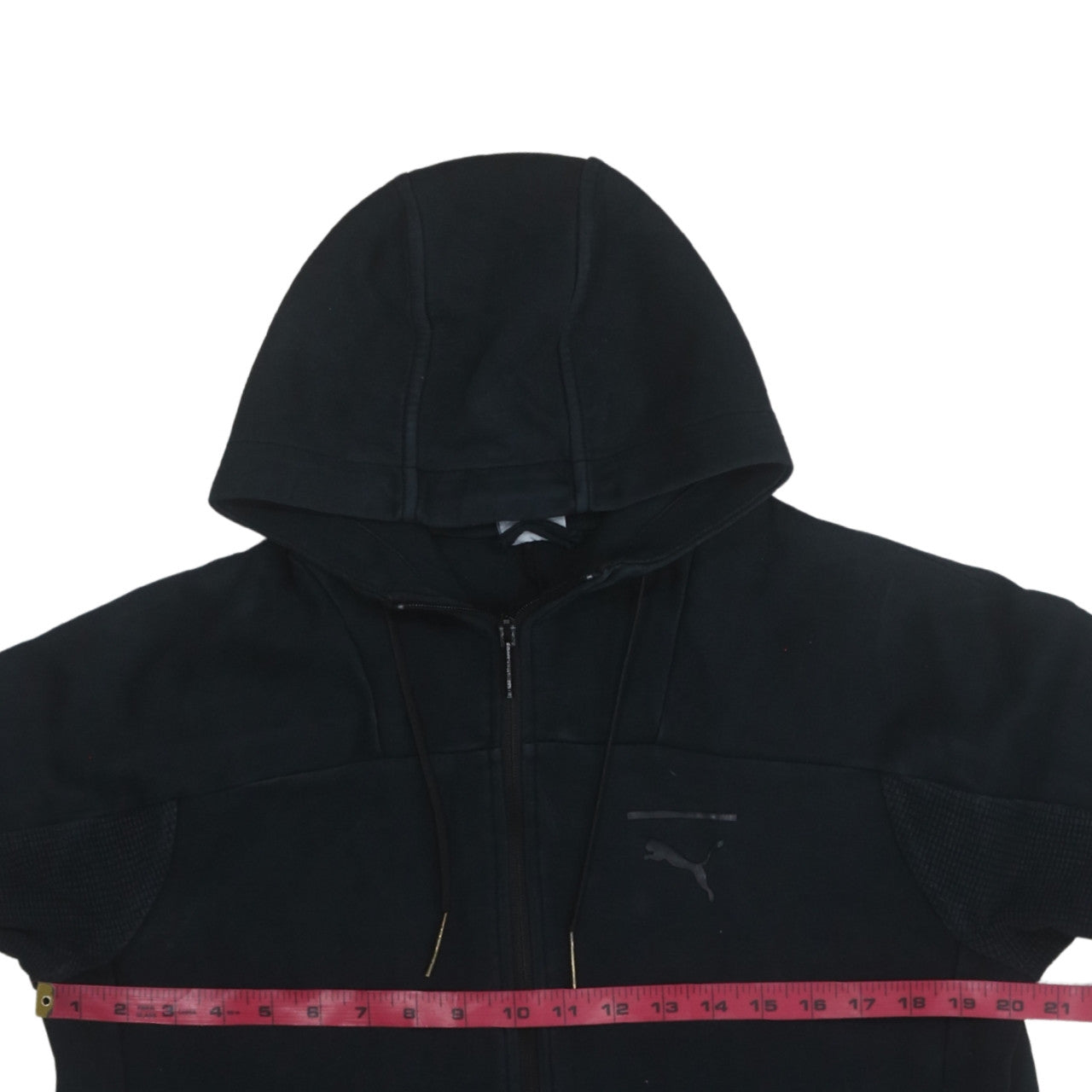 Mens UK Size S Puma Black Full Zip Hoodie