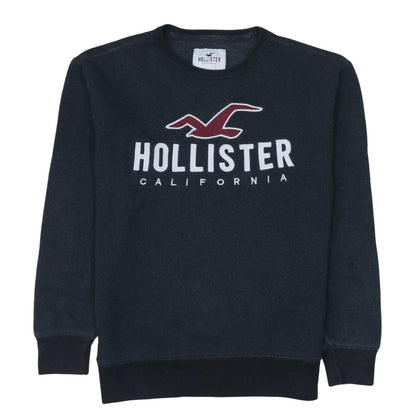 Mens UK Size M Hollister Black Pullover Sweatshirt