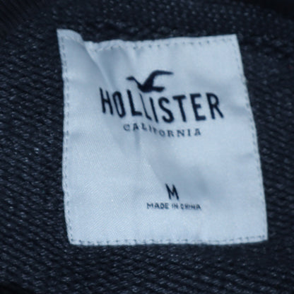 Mens UK Size M Hollister Black Pullover Sweatshirt