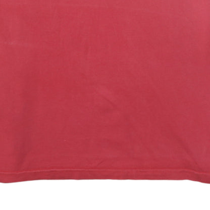 Adidas Men’s Red Cotton Short Sleeve Crew Neck T-Shirt Size L