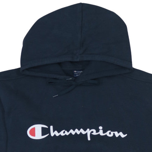 Mens UK Size L Champion Black Pullover Hoodie