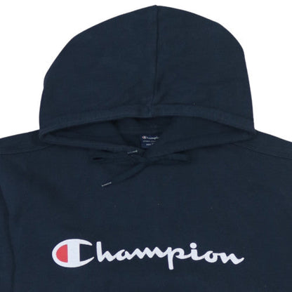 Mens UK Size L Champion Black Pullover Hoodie