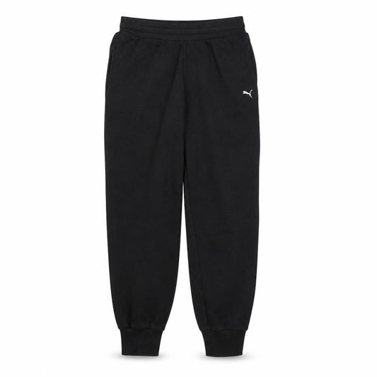 Front view of Puma Men's Black Jogger Trousers S Regular Fit Activewear