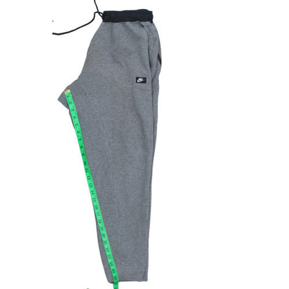 Nike Men's Grey Jogger Fleece Trousers M Regular Fit Drawstring