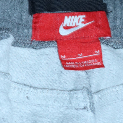 Nike Men's Grey Jogger Fleece Trousers M Regular Fit Drawstring