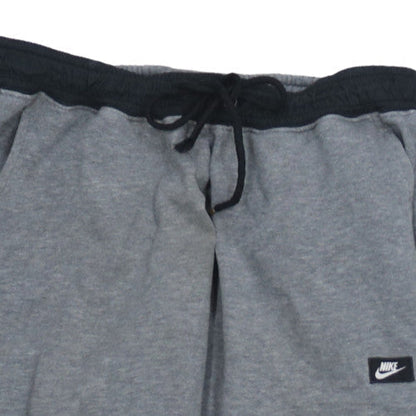 Nike Men's Grey Jogger Fleece Trousers M Regular Fit Drawstring