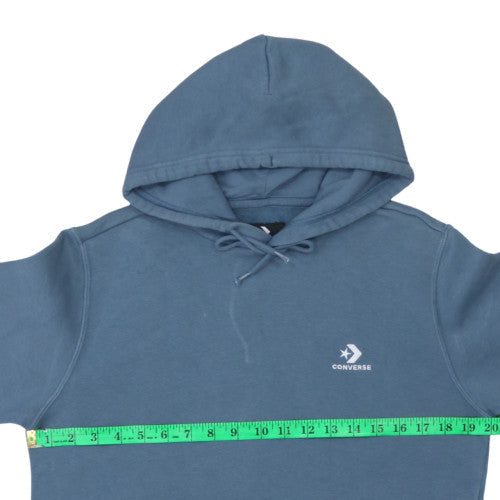 Unisex Adults UK Size XS Converse Blue Pullover Hoodie