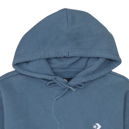 Unisex Adults UK Size XS Converse Blue Pullover Hoodie