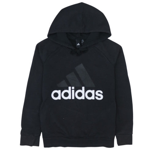 Womens UK Size XS Adidas Black Pullover Hoodie